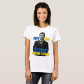 Zelensky Hope Hero Ukraine Strong T-shirt (Voorkant volledig)