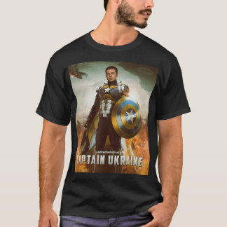 Zelensky Kapitein Ukraine Hero steunt oekraïne ukr T-shirt