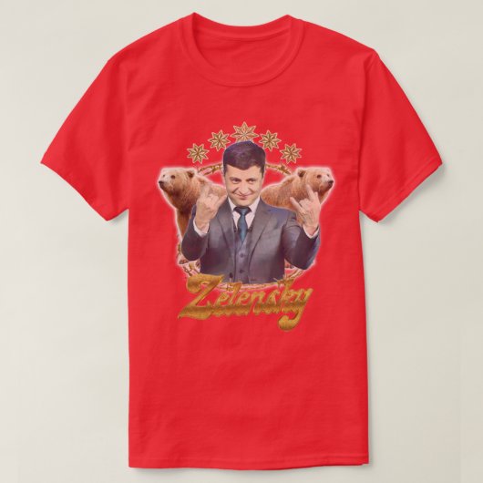 Zelensky Oekraïne Retro Fan Art Design2 T-shirt (Design voorkant)