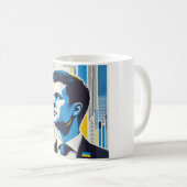 Zelensky Oekraïne sterk leiderschap Koffiemok (Voorkant rechts)