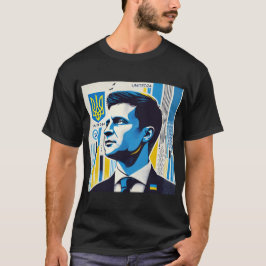 Zelensky Oekraïne sterk leiderschap T-shirt