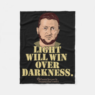 Zelensky Quote Light Will Win Ukrainian President  Fleece Deken