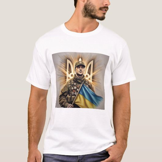 Zelensky: Symbool van Oekraïense veerkracht T-shirt (Voorkant)