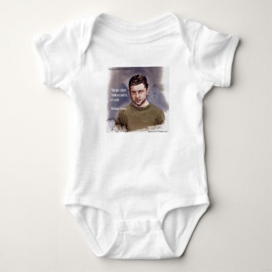 Zelensky, Volodymir Baby Bodypak Romper (Voorkant)