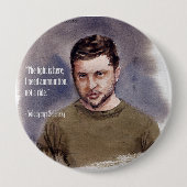 Zelensky, Volodymir-Button Ronde Button 4,0 Cm (Voorkant)