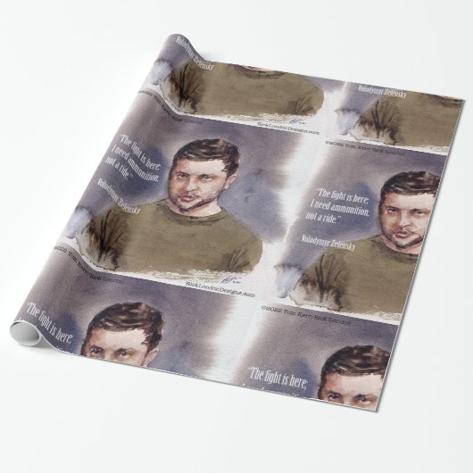 Zelensky, Volodymir Cadeaupapier (Uitgerold)