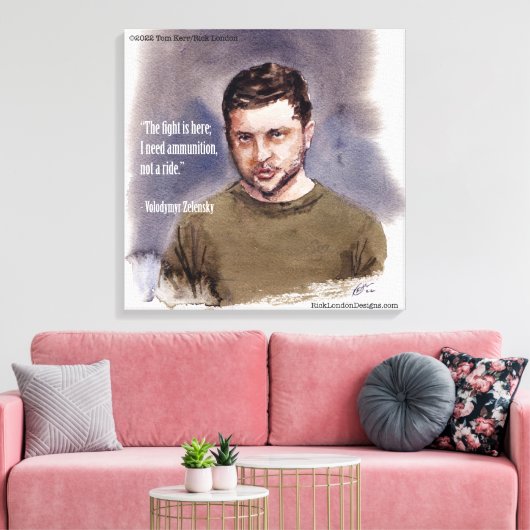 Zelensky, Volodymir Canvas Afdruk (Insitu (Woonkamer))