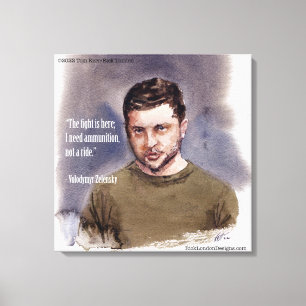 Zelensky, Volodymir Canvas Afdruk