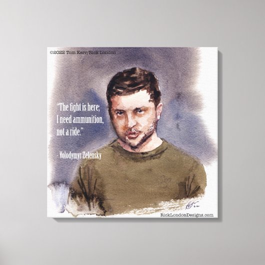 Zelensky, Volodymir Canvasprint Canvas Afdruk (Voorkant)