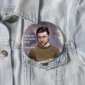 Zelensky, Volodymir Knop Ronde Button 4,0 Cm (In situ)