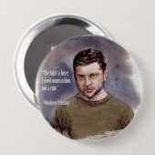 Zelensky, Volodymir Knop Ronde Button 4,0 Cm (Voorkant /achterkant)