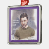 Zelensky, Volodymir Metal Ornament (Links)
