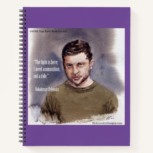 Zelensky, Volodymir Notitieboek (Voorkant)