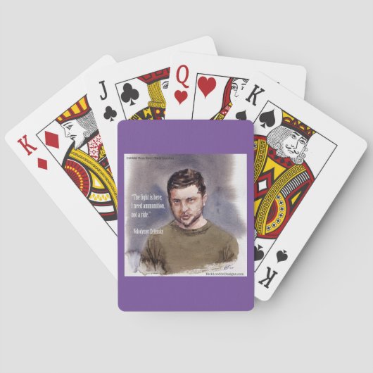 Zelensky, Volodymir Playing Cards Pokerkaarten (Achterkant)
