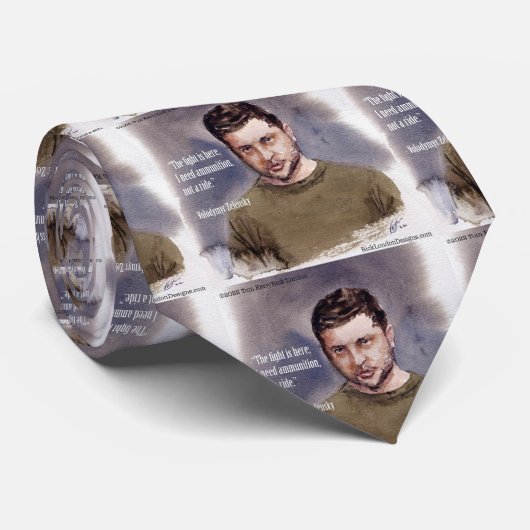 Zelensky, Volodymir stropdas (Opgerold)