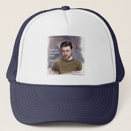 Zelensky, Volodymir Trucker Hoed Pet (Voorkant)
