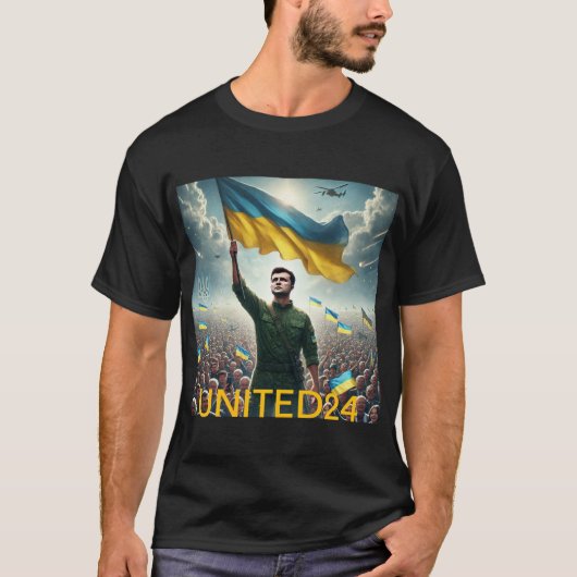 Zelensky zet zich in voor wereldvrede t-shirt (Voorkant)