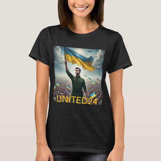 Zelensky zet zich in voor wereldvrede t-shirt (Voorkant)