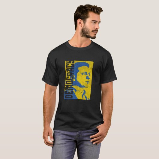 Zelensky's Democracy door © Purkins Originals T-shirt (Voorkant volledig)