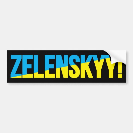 ZELENSKYY! BUMPERSTICKER (Voorkant)