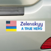Zelenskyy | Een echte held | Politiek Bumpersticker (Op auto)