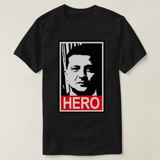 Zelenskyy Hero President van de Oekraïense Premium T-shirt (Design voorkant)