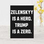 Zelenskyy Is A Hero.  Kaart (Gele Bloem)