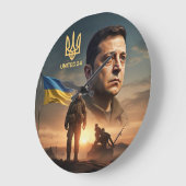 Zelenskyy Oekraïens President Muur Klok (Hoek)