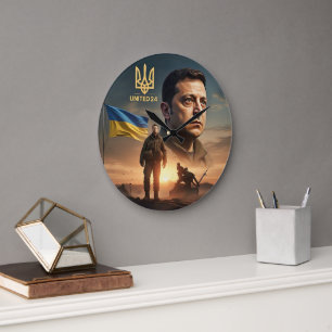 Zelenskyy Oekraïens President Muur Klok
