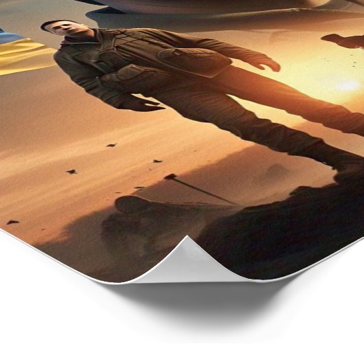 Zelenskyy Oekraïens President Muur Poster (Hoek)