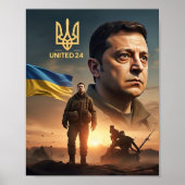 Zelenskyy Oekraïens President Muur Poster (Voorkant)
