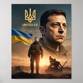 Zelenskyy Oekraïens President Muur Poster