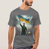 Zelenskyy Oekraïne Rally Mannen T-shirt (Voorkant)