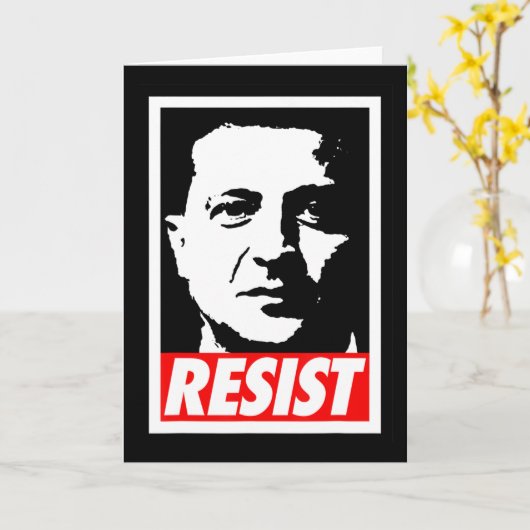 Zelenskyy - Resist Support Ukraine I Stand With Uk Kaart (Gele Bloem)