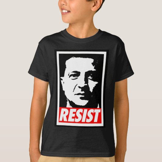 Zelenskyy - Resist Support Ukraine I Stand With Uk T-shirt (Voorkant)