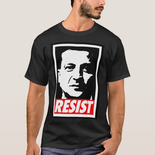 Zelenskyy - Resist Support Ukraine I Stand With Uk T-shirt (Voorkant)