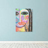 Zelf Abstract schilderen op OSB-bord Canvas Afdruk (Insitu (Houten vloer))