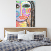 Zelf Abstract schilderen op OSB-bord Canvas Afdruk (Insitu (Slaapkamer))