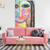 Zelf Abstract schilderen op OSB-bord Canvas Afdruk (Insitu (Woonkamer))