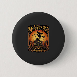 Zelf Ben Ik Vreemd Halloween Heks Heeft Bezeten Ronde Button 5,7 Cm