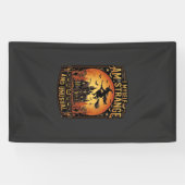 Zelf Ben Ik Vreemd Ongebruikelijk Halloween Heks H Spandoek (Horizontaal)