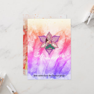 Zelf-bewust het Healing Holiday Citaat Kaart