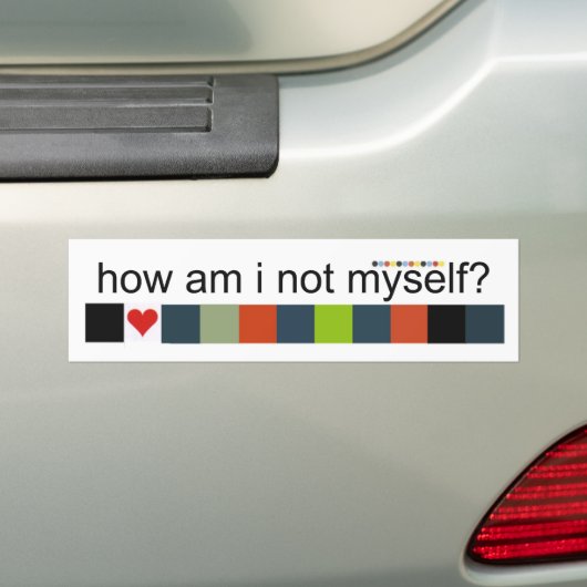 Zelf? Bumpersticker (Op auto)