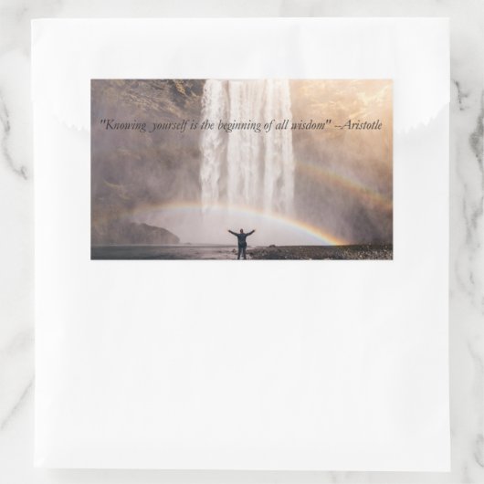 Zelf citaat kennen - Rectangle Sticker (Tas)