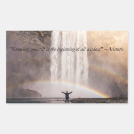 Zelf citaat kennen - Rectangle Sticker