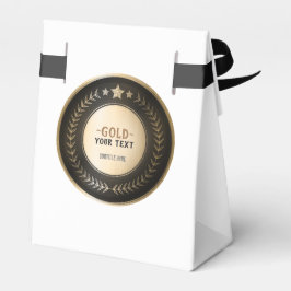 ZELF DRUKKEN DOE-HET-ZELF MEDAILLE Goud #1 VOEG JE Bedankdoosjes