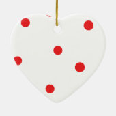 Zelf een sassy kersthartversiering hebben keramisch ornament (Achterkant)