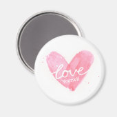 Zelf-Esteem-liefde uzelf-Typografie-hart Magneet (Voorkant / Achterkant)