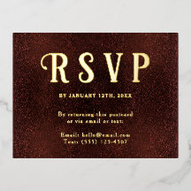 Zelf geadresseerde RSVP Vintage Bourgondië Rood Go