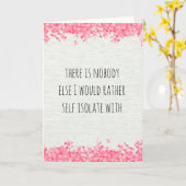 Zelf-geïsoleerde Miss Denking of You Kaart (Gele Bloem)